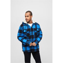 Brandit - BD3172 Lumberjacket Hooded - black/blue