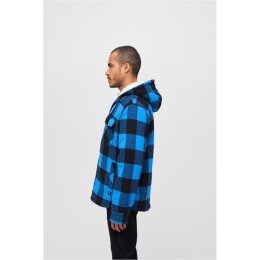 Brandit - BD3172 Lumberjacket Hooded - black/blue L