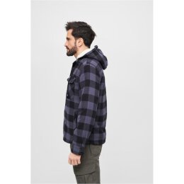 Brandit - BD3172 Lumberjacket Hooded - black/grey