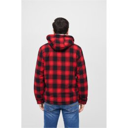 Brandit - BD3172 Lumberjacket Hooded - red/black XL