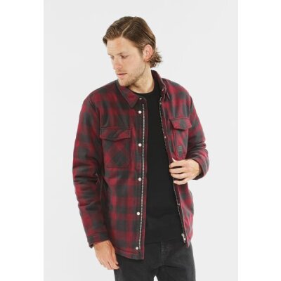 Vintage Industries - 3541 Craft heavyweight sherpa - burgundy check