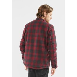 Vintage Industries - 3541 Craft heavyweight sherpa - burgundy check