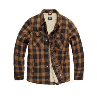 Vintage Industries - 3541 Craft heavyweight sherpa - yellow check L