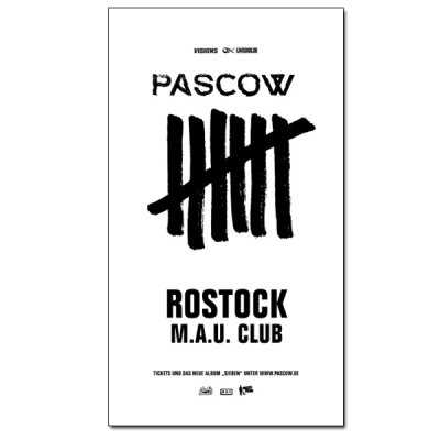 Pascow & Gäste - SIEBEN Tour 2025 - 18.01.2025 - Rostock- MAU Club - PDF Ticket