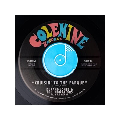 JONES, DURAND & THE INDICATIONS - TOO MANY TEARS / CRUISIN TO THE PARQUE - 7"