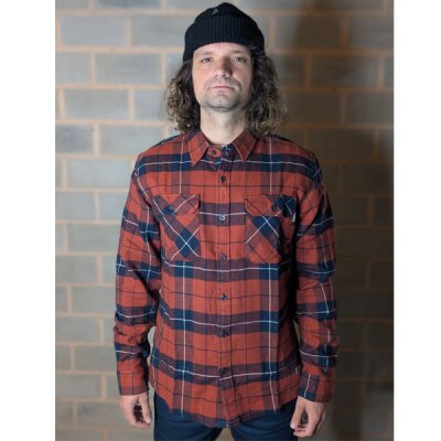 Vintage Industries - 23104 - Sem Flannel Shirt - orange check 3XL