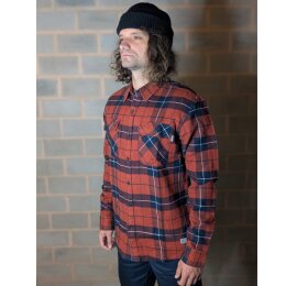 Vintage Industries - 23104 - Sem Flannel Shirt - orange check 3XL