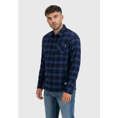 Vintage Industries - 23104 - Sem Flannel Shirt - kobalt check M