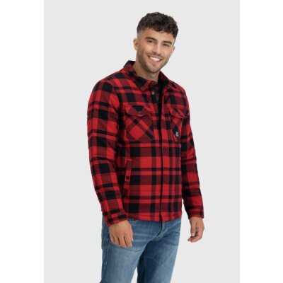 Vintage Industries - 3545 - Square + Padded Shirt - red check L