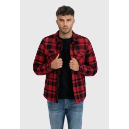 Vintage Industries - 3545 - Square + Padded Shirt - red check XL