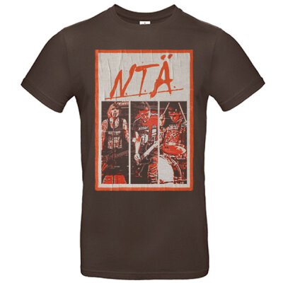 N.T.Ä. - Portrait - Unisex T-Shirt - brown M
