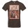 N.T.Ä. - Portrait - Unisex T-Shirt - brown M