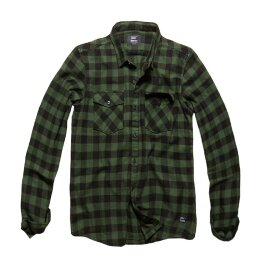 Vintage Industries - 3539 - Harley shirt - green check L
