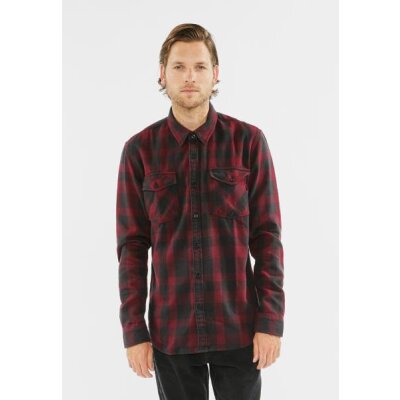 Vintage Industries - 3540 - Globe heavyweight shirt - burgundy check L