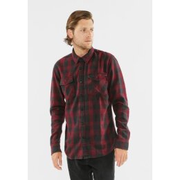 Vintage Industries - 3540 - Globe heavyweight shirt - burgundy check L