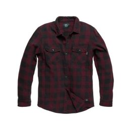 Vintage Industries - 3540 - Globe heavyweight shirt - burgundy check L
