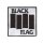 Black Flag - weiß/schwarz - gestickter Patch (Aufnäher)