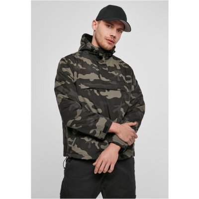 Brandit - BD3001 Windbreaker Fleece Pull Over - darkcamo M