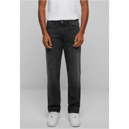 Urban Classics - TB6396 Heavy Ounce Straight Fit Jeans - blackwashed