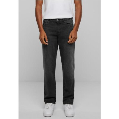 Urban Classics - TB6396 Heavy Ounce Straight Fit Jeans - blackwashed 36/32