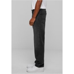 Urban Classics - TB6396 Heavy Ounce Straight Fit Jeans - blackwashed 36/32