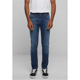 Urban Classics - TB6397 Heavy Ounce Slim Fit Jeans - new dark blue washed
