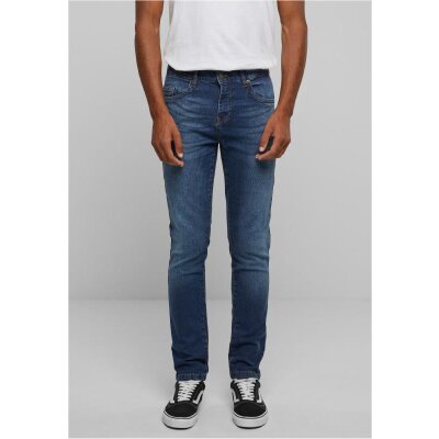 Urban Classics - TB6397 Heavy Ounce Slim Fit Jeans - new dark blue washed 31/32