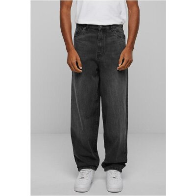 Urban Classics - TB6398 Heavy Ounce Baggy Fit Jeans - black washed 34/32