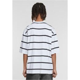Urban Classics - TB6412 Oversized Sleeve Modern Stripe Tee - white/black L