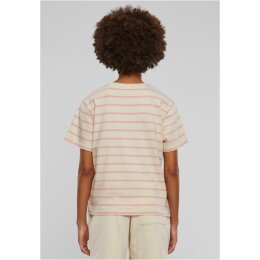 Urban Classics - TB6059 Ladies Striped Boxy Tee - lemonadepink/whitesand 3XL