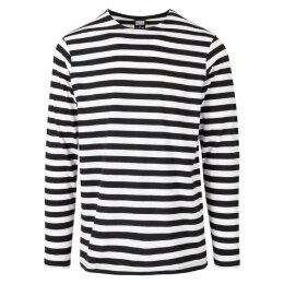 Urban Classics - TB3801 Regular Stripe LS - white/black XL