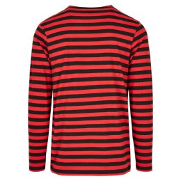Urban Classics - TB3801 Regular Stripe LS - firered/blk S