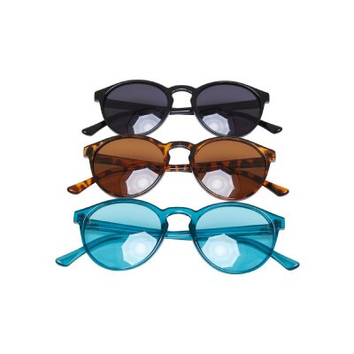 Urban Classics - TB3366 - Cypress black/watergreen/ 3-Pack Sunglasses