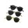 Urban Classics - TB3366 Sunglasses Cypress 3-Pack - black/lightgrey/yellow