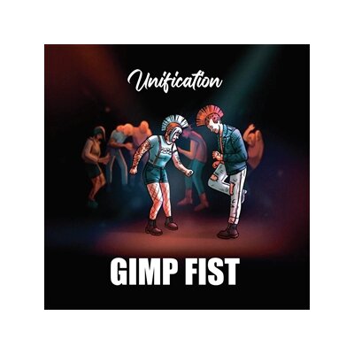 GIMP FIST - UNIFICATION (TRANSPARENT RED W/ BLUE SPLASHES VINYL) - LP