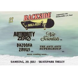 Backside Soli-Fest - Skatepark Theley - PDF-Ticket