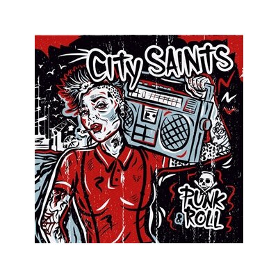 CITY SAINTS - PUNKNROLL (SPLATTER ON BABYBLUE VINYL) - LP