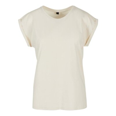 Build Your Brand - Ladies Extended Shoulder Tee (BY021) - sand M
