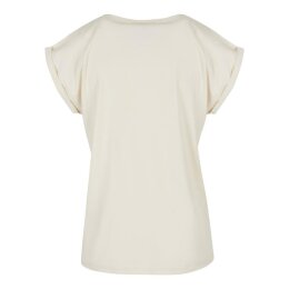 Build Your Brand - Ladies Extended Shoulder Tee (BY021) - sand M