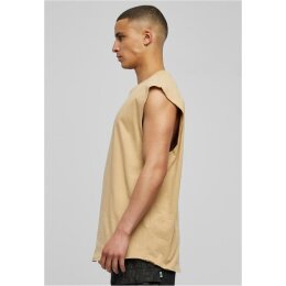 Urban Classics - TB1562 - Open Edge Sleeveless Tee - unionbeige M