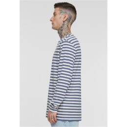 Urban Classics - TB3801 Regular Stripe LS - whitesand/vintageblue M