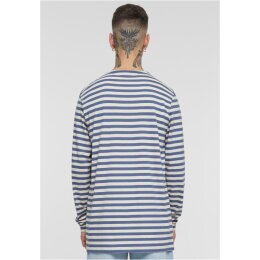 Urban Classics - TB3801 Regular Stripe LS - whitesand/vintageblue M