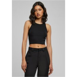 Urban Classics - Ladies Cropped Rib Top (TB1498) - black S