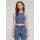 Urban Classics - Ladies Cropped Rib Top (TB1498) - vintageblue S
