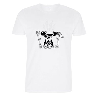 IMKNOTMINK - Bullenschwein am Spieß - Unisex T-Shirt - white XL