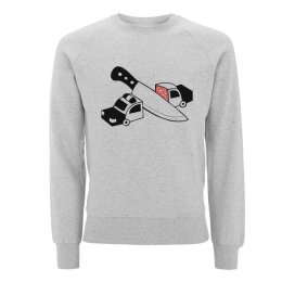 IMKNOTMINK - Schinken - Unisex Sweatshirt - heather grey L