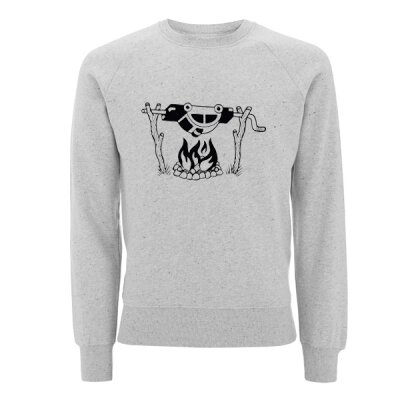 IMKNOTMINK - Bullenschwein am Spieß - Unisex Sweatshirt - heather grey L