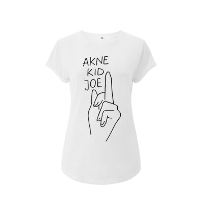 Akne Kid Joe - Mittelfinger - Tailliertes Shirt (EP16) - white M
