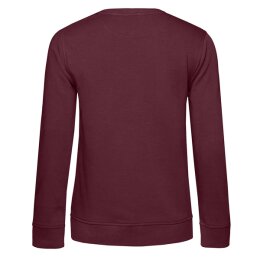 B&C -  Organic Crew Neck French Terry  Women (WW32B) - burgundy S