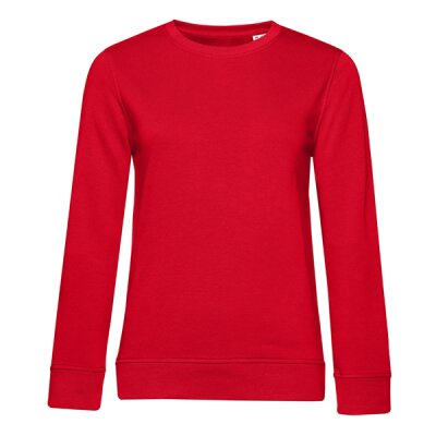 B&C -  Organic Crew Neck French Terry  Women (WW32B) - red M